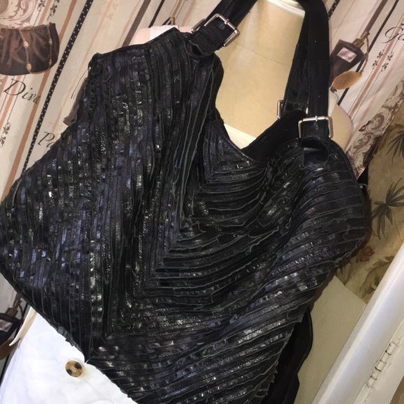 Ninge real leather handbag - Picture 5 of 13